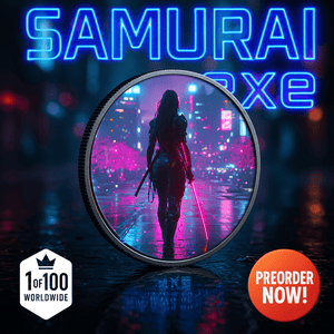 2025 Canada Maple Samurai Edition .9999 Silver Coin Colorized - Captain’s Chest Bullion