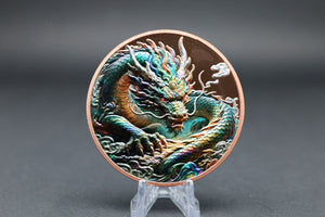 2025 Dragon Lore 5oz .999 Copper Hi - Relief Medal - Captain’s Chest Bullion