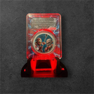 2025 Enhanced Pamp Ironman Vs. Ultron 1oz .999 Silver Coin in Slab - Captain’s Chest Bullion