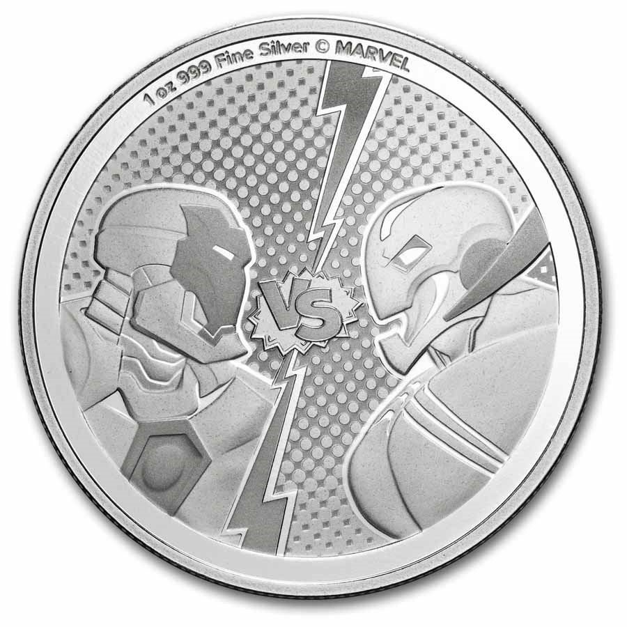 2025 Enhanced Pamp Ironman Vs. Ultron 1oz .999 Silver Coin in Slab - Captain’s Chest Bullion
