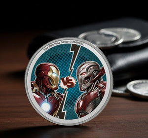 2025 Enhanced Pamp Ironman Vs. Ultron 1oz .999 Silver Coin in Slab - Captain’s Chest Bullion