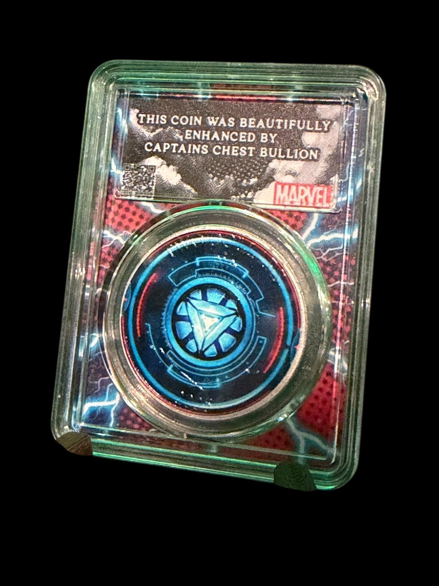 2025 Enhanced Pamp Ironman Vs. Ultron 1oz .999 Silver Coin in Slab - Captain’s Chest Bullion