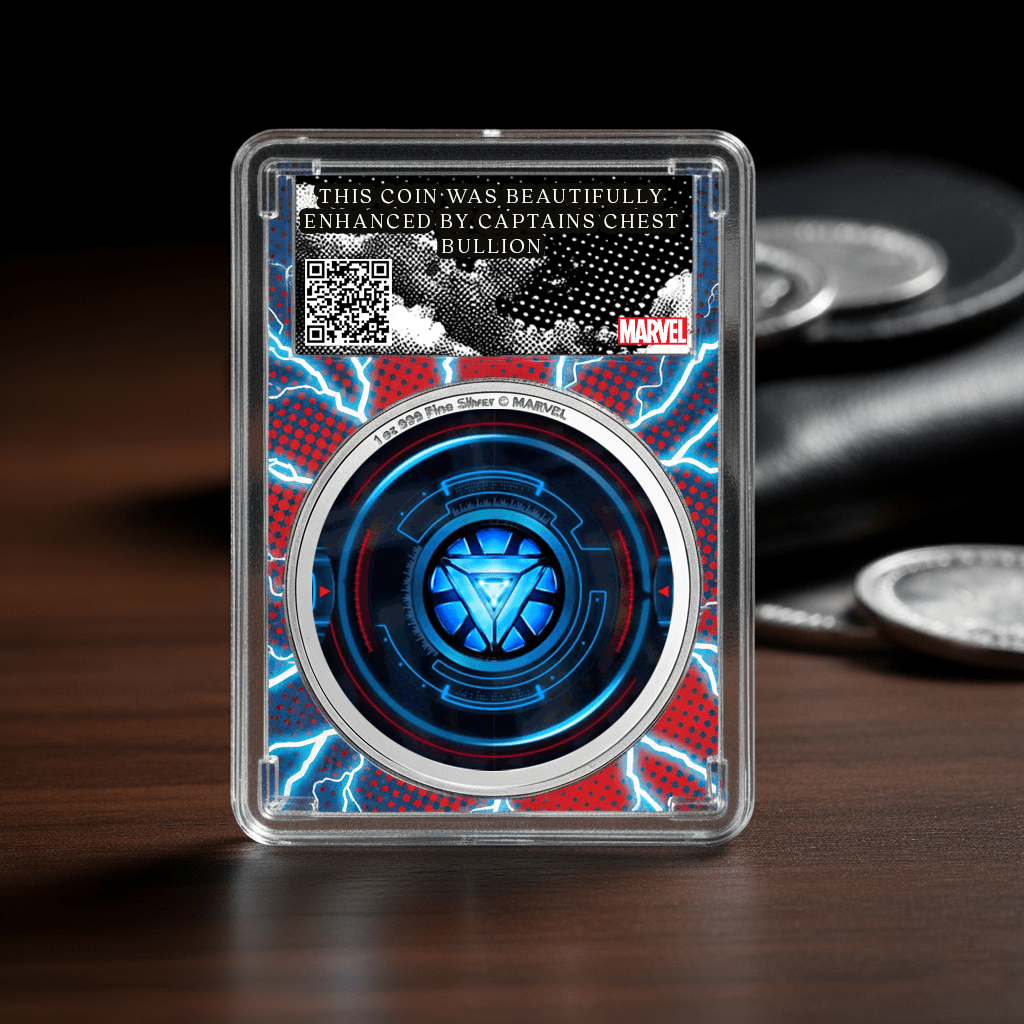 2025 Enhanced Pamp Ironman Vs. Ultron 1oz .999 Silver Coin in Slab - Captain’s Chest Bullion