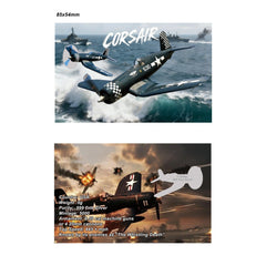 2025 F-4U Corsair Fully Shaped Silver 5 grams .999 Silver Colorized in Card