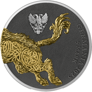 2025 Germania Beasts Gullinbursti Geminus 2 x 1 oz Silver Gilded Coin - Captain’s Chest Bullion