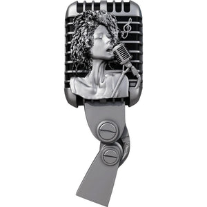 2025 Jazz Microphone 2oz .999 Silver Antiqued Coin - Captain’s Chest Bullion