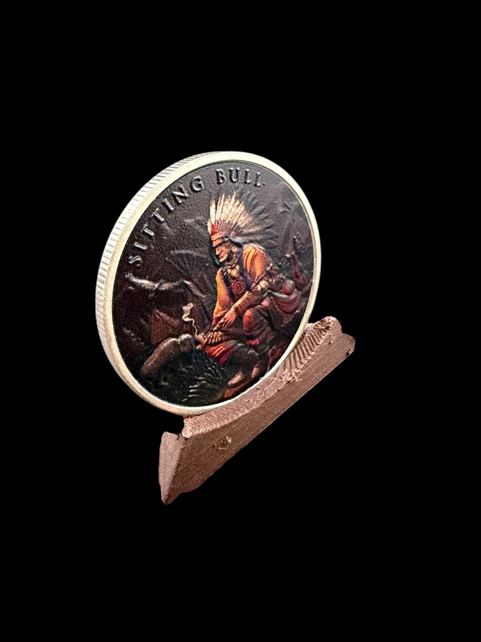 2025 Legendary Warriors Latest "Sitting Bull" Colorized 1oz .999 Silver Medal - Captain’s Chest Bullion