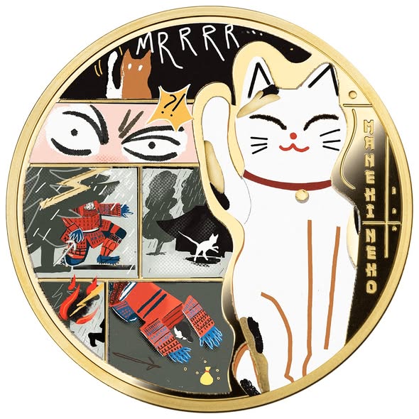 2025 Niue 1 oz Maneki Neko .999 Silver Coin - Captain’s Chest Bullion