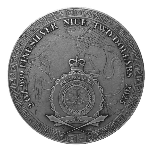 2025 Niue 2 oz Sphinx .999 Silver Coin - Captain’s Chest Bullion