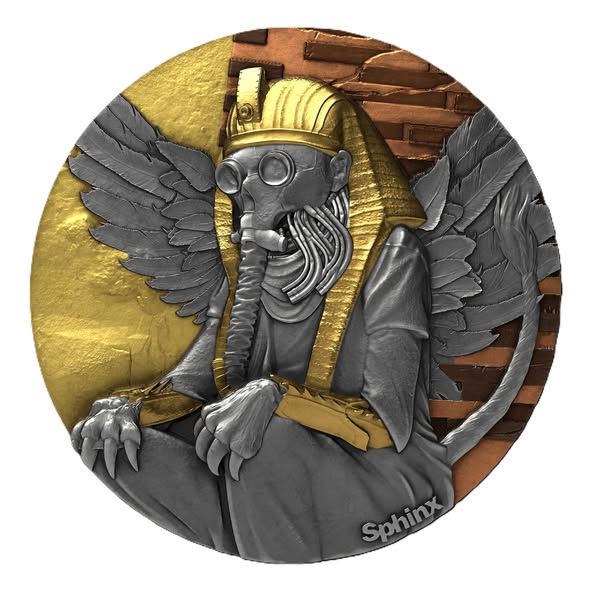 2025 Niue 2 oz Sphinx .999 Silver Coin - Captain’s Chest Bullion