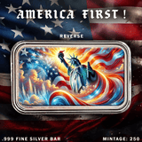 2025 Patriot America First 1oz Bullion Bar .999 Fine Silver - Captain’s Chest Bullion
