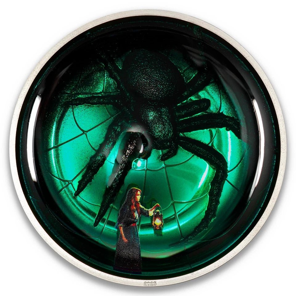 2025 PF70 Ultra Cameo 2oz Arachnophobia High Relief Cook Island Mint - Captain’s Chest Bullion