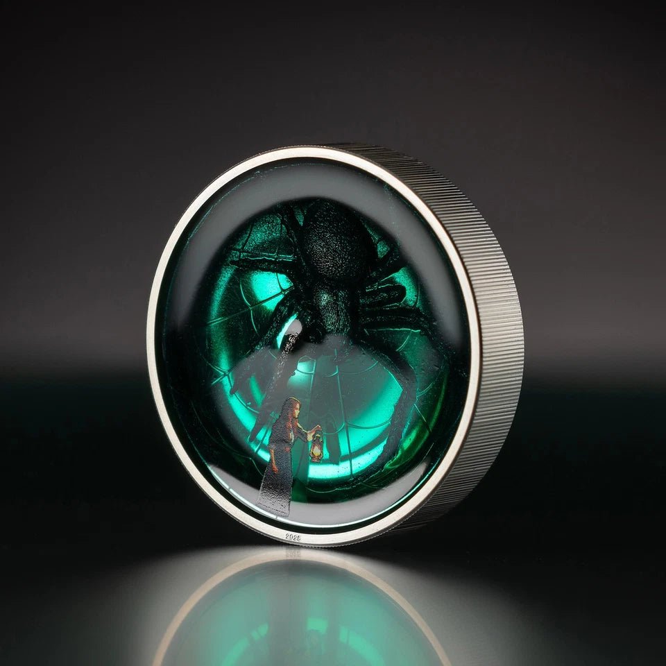 2025 PF70 Ultra Cameo 2oz Arachnophobia High Relief Cook Island Mint - Captain’s Chest Bullion