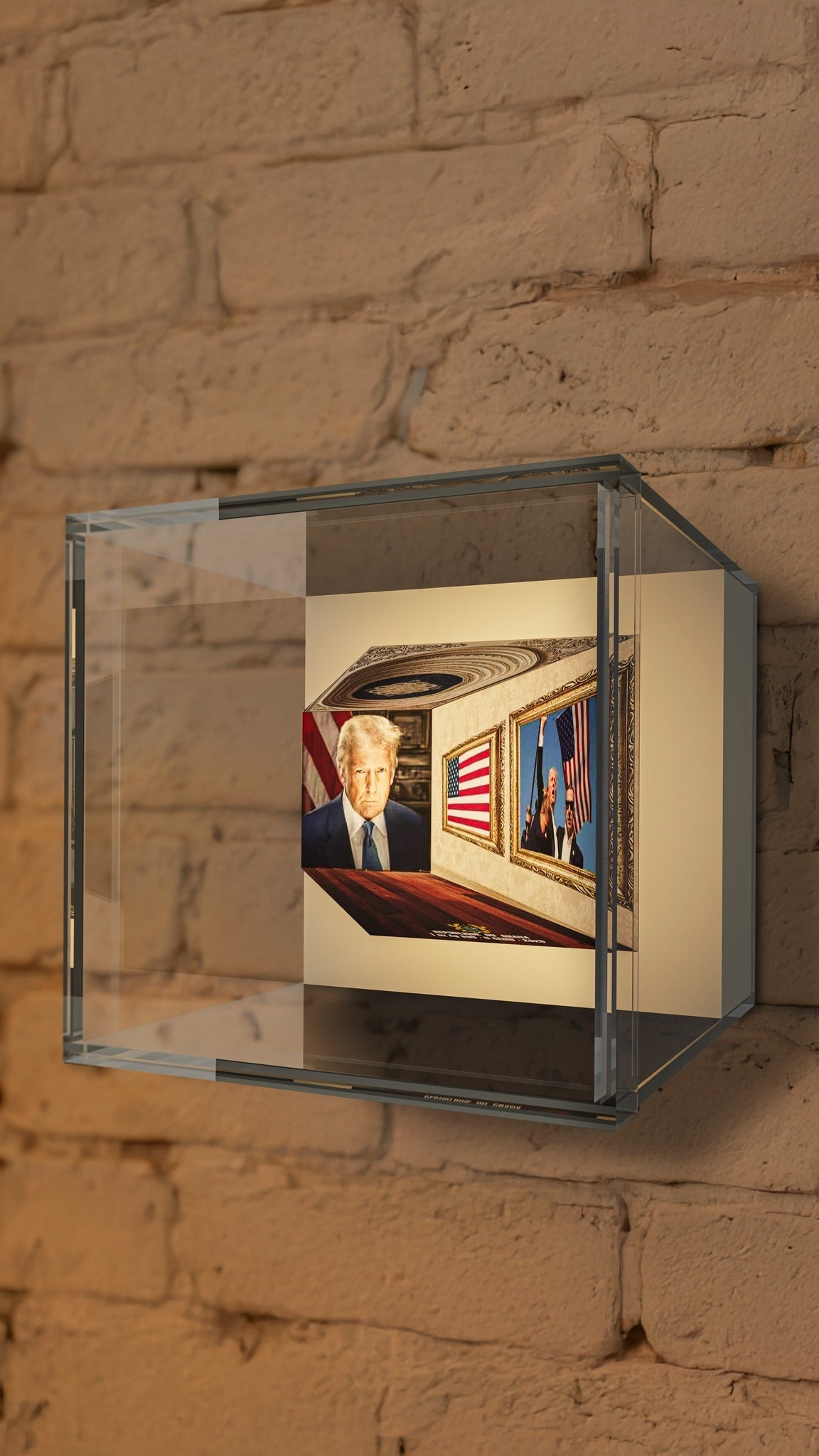 2025 Republic of Ghana 3D Illusion Trump Coin 1 oz .999 Silver - Captain’s Chest Bullion