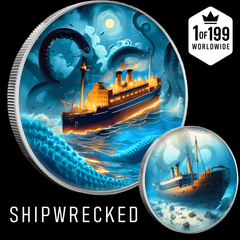 2025 Shipwrecked Tilawa 1oz .999  Silver Colorized Coin