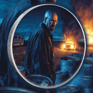 2025 Silver Eagle Colorized Heisenberg 1oz .999 Silver Coin - Captain’s Chest Bullion