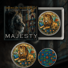 2025 Silver Eagle Mosaic Lion 