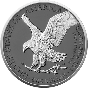 2025 Silver Eagle Silver Ring Edition 1oz .999 Silver Coin Colorized - Captain’s Chest Bullion
