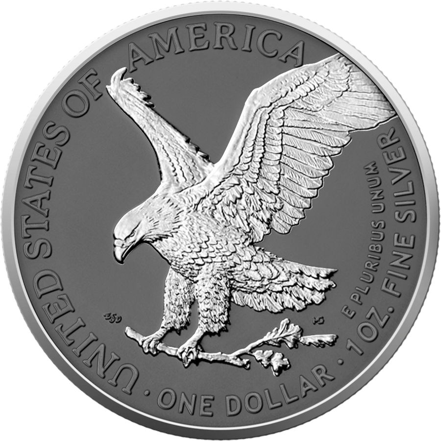 2025 Silver Eagle Silver Ring Edition 1oz .999 Silver Coin Colorized - Captain’s Chest Bullion