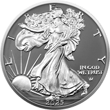 2025 Silver Eagle Silver Ring Edition 1oz .999 Silver Coin Colorized - Captain’s Chest Bullion
