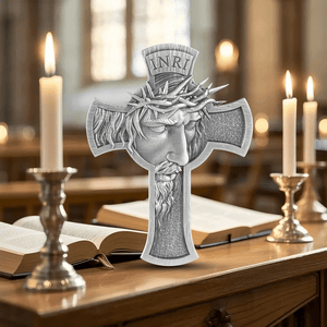 2025 Tchad 1oz .999 Antique Shaped Silver Jesus Cross - Captain’s Chest Bullion