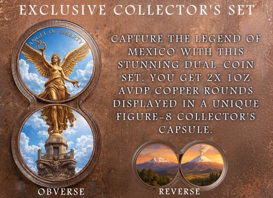 2026 Angel of Mexico & The Lover's Legend Infinity Medals .999 Copper - Captain’s Chest Bullion