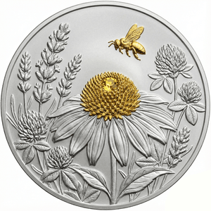 2026 Bee Yourself Silver & Gold Gilded 1oz ADVP .999 Fine Copper Core Collectible Medal - Captain’s Chest Bullion