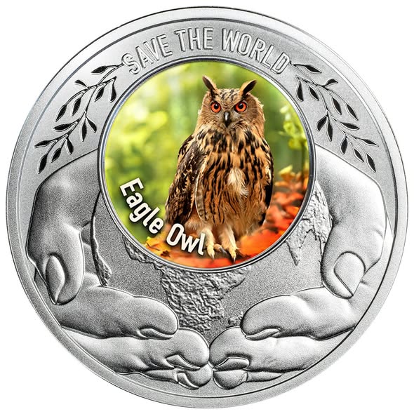 2026 Cameroon 17.5 g Eagle Owl .999 Silver Coin - Captain’s Chest Bullion