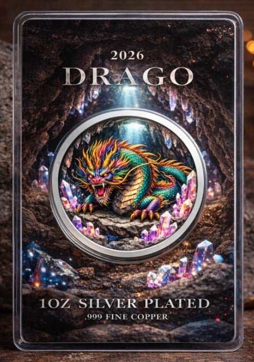 2026 Drago 1oz .999 Fine Copper in Capsule - Captain’s Chest Bullion