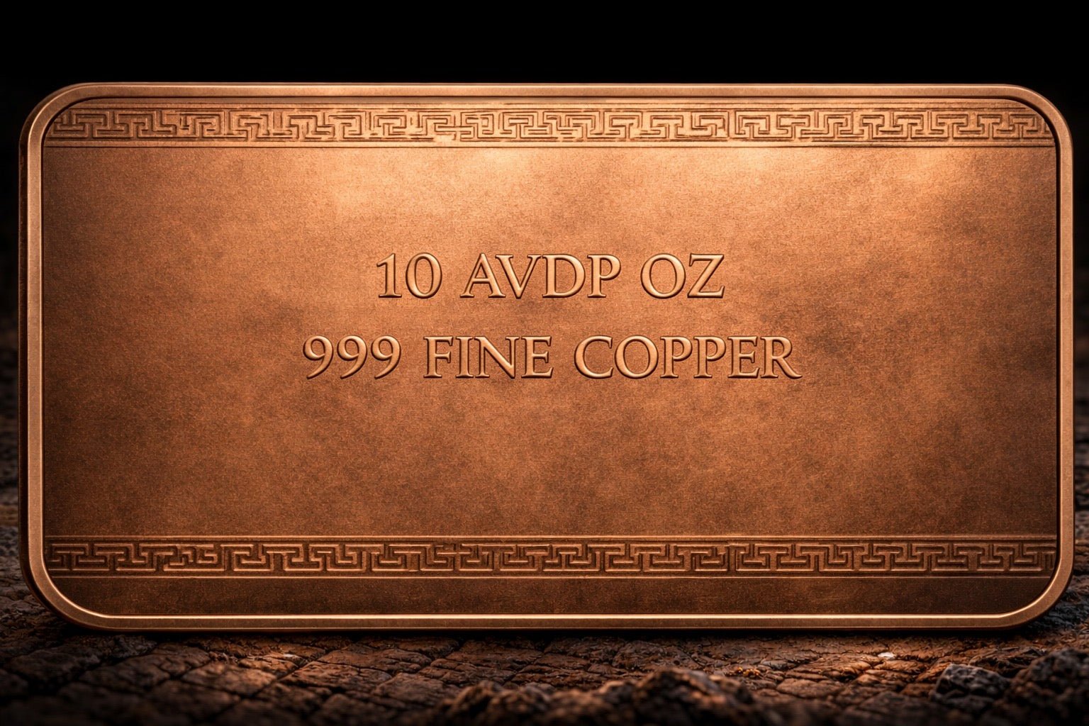 2026 Great Wall of China 10oz .999 AVDP Copper Bar - Captain’s Chest Bullion