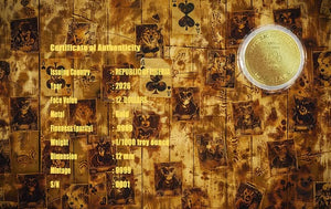 2026 Liberia A Friend in Need 1/1000 oz .9999 Gold Coin in Card - Captain’s Chest Bullion