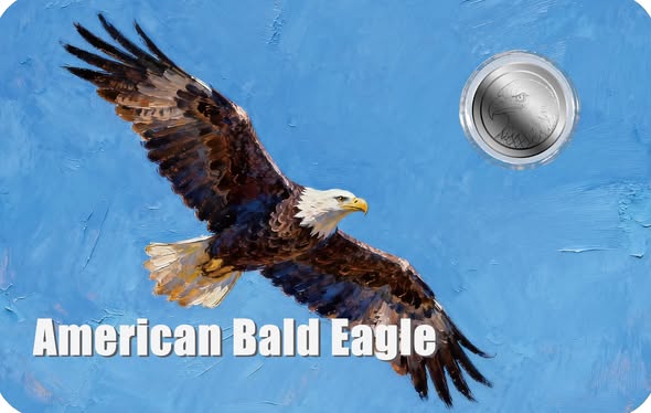 2026 Liberia American Bald Eagle 1/1000 oz .999 Platinum Coin in Card - Captain’s Chest Bullion