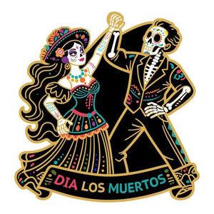 2026 Liberia Dia De los Muertos Bailando Shaped 1/1000 oz .9999 Gold Coin in Card - Captain’s Chest Bullion