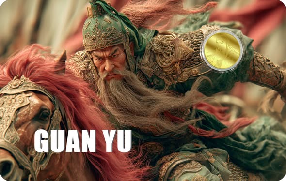 2026 Liberia Guan Yu 1/1000 oz .9999 Gold Coin in Card - Captain’s Chest Bullion