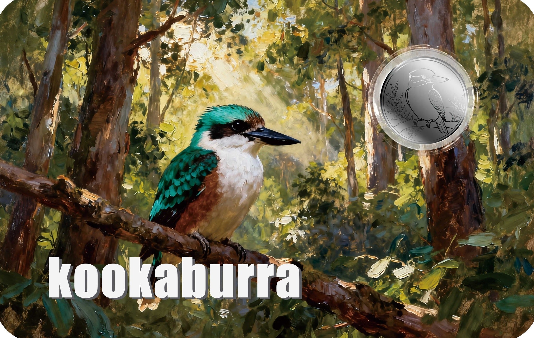 2026 Liberia Kookaburra 1/1000 oz .999 Platinum Coin in Card - Captain’s Chest Bullion