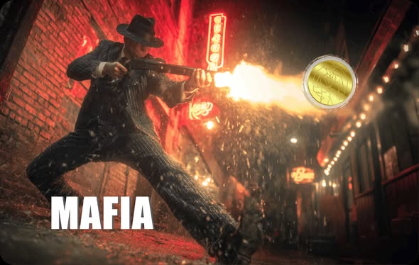 2026 Liberia Mafia 1/1000 oz .9999 Gold Coin in Card - Captain’s Chest Bullion