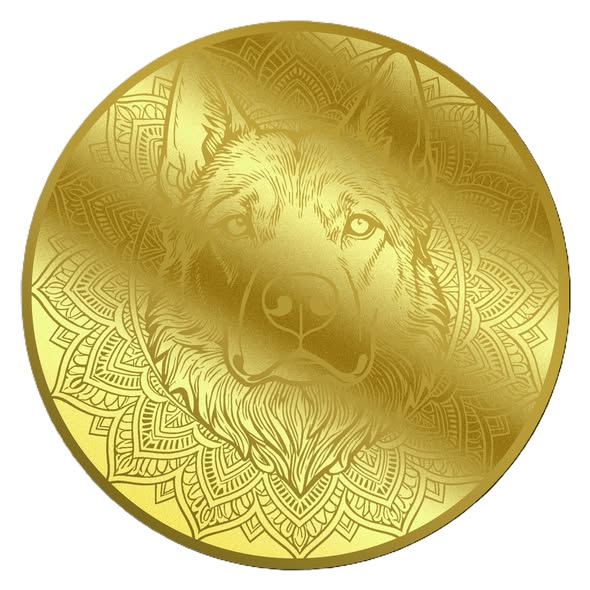 2026 Liberia Mandala The Dog 1/200 oz .9999 Gold Coin in Card - Captain’s Chest Bullion