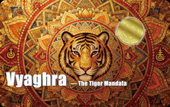 2026 Liberia Mandala The Tiger 1/200 oz .9999 Gold Coin in Card