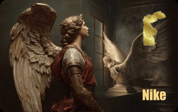 2026 Liberia Nike 1/200 oz .9999 Shaped Gold Coin in Card - Captain’s Chest Bullion