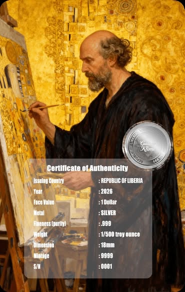 2026 Liberia Portrait of Adele 1/500 oz .999 Silver Coin in Card - Captain’s Chest Bullion