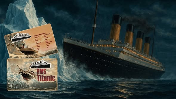 2026 Liberia RMS Titanic Shaped 1/1000 oz .9999 Gold Coin in Card - Captain’s Chest Bullion