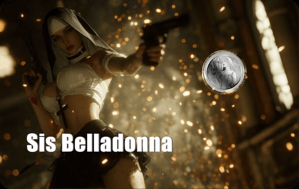 2026 Liberia Sis Belladonna 1/1000 oz .999 Palladium Coin in Card - Captain’s Chest Bullion