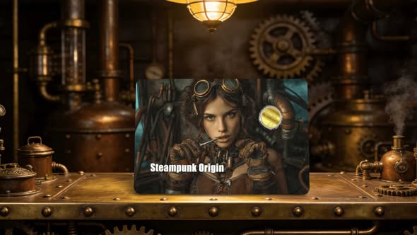 2026 Liberia Steampunk Origin 1/1000 oz .9999 Gold Coin in Card - Captain’s Chest Bullion