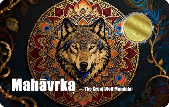 2026 Liberia The Great Wolf 1/200 oz .9999 Gold Coin in Card - Captain’s Chest Bullion