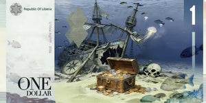 2026 Liberia The Kraken 1/10 oz .999 Silver Note - Captain’s Chest Bullion