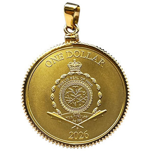 2026 Niue 10 g Clover Pendant .999 Silver Coin - Captain’s Chest Bullion