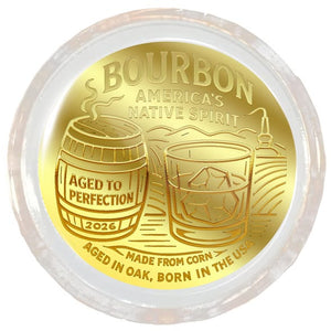 2026 Niue Bourbon 1/1000 oz .9999 Gold Coin in Card - Captain’s Chest Bullion