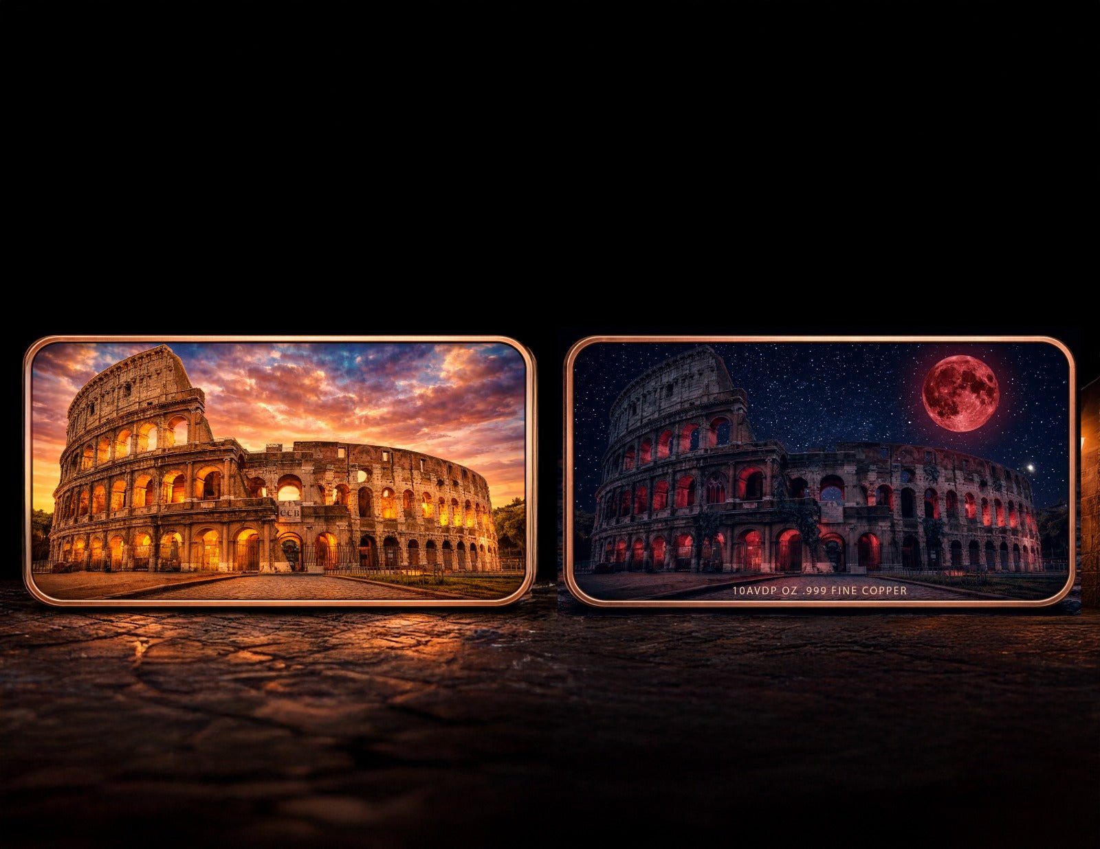 2026 Rome Colosseum Colorized 10oz AVDP Copper in Capsule - Captain’s Chest Bullion