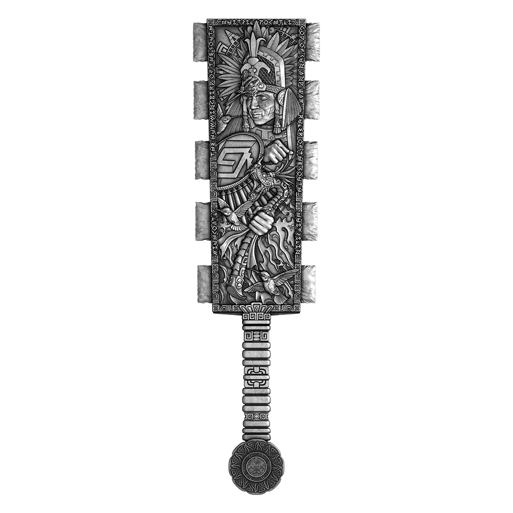 2026 Samoa Huitzilopochtli's Macuahuitl 2 oz Pure Silver Coin - Captain’s Chest Bullion