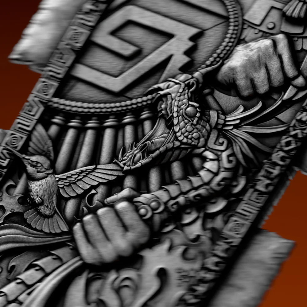 2026 Samoa Huitzilopochtli's Macuahuitl 2 oz Pure Silver Coin - Captain’s Chest Bullion